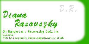 diana rasovszky business card